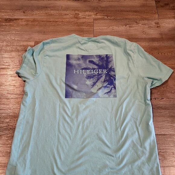 Tommy Hilfiger Palm Tree Graphic Tee Shirt Regular Fit Men's Size Large - Picture 7 of 8